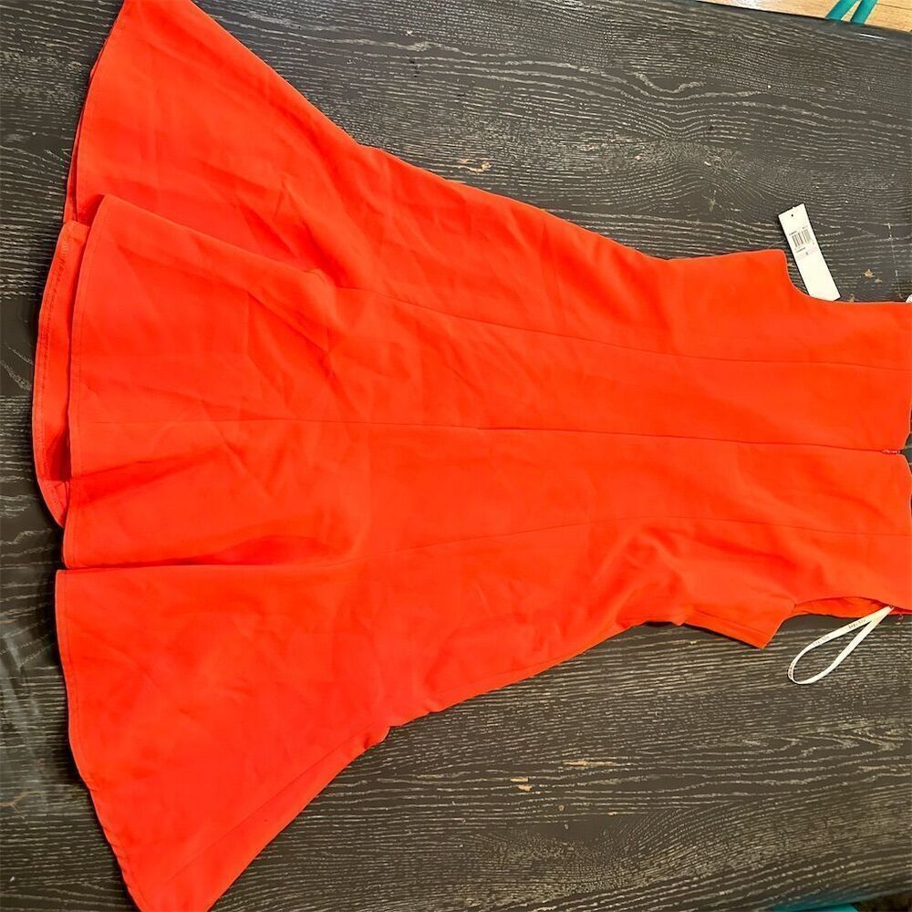 Ivy & Blu Women's Mini Wells Dress Size 6 Tangerine Square Neck - Picture 8 of 12